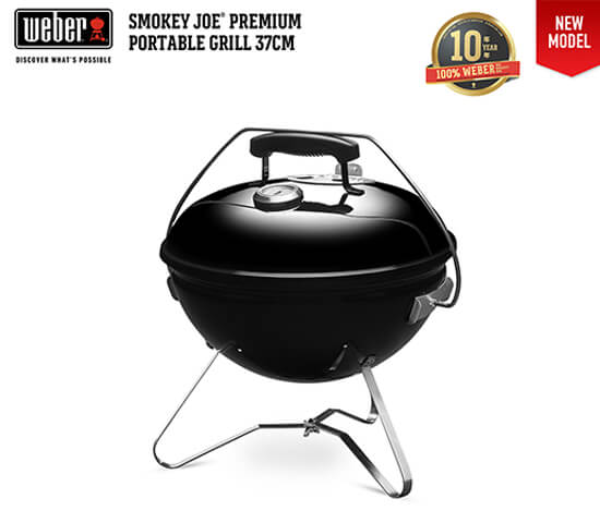 Weber Smokey Joe Premium 14″ Charcoal Grill With Thermometer